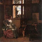 Woman Reading a Letter s